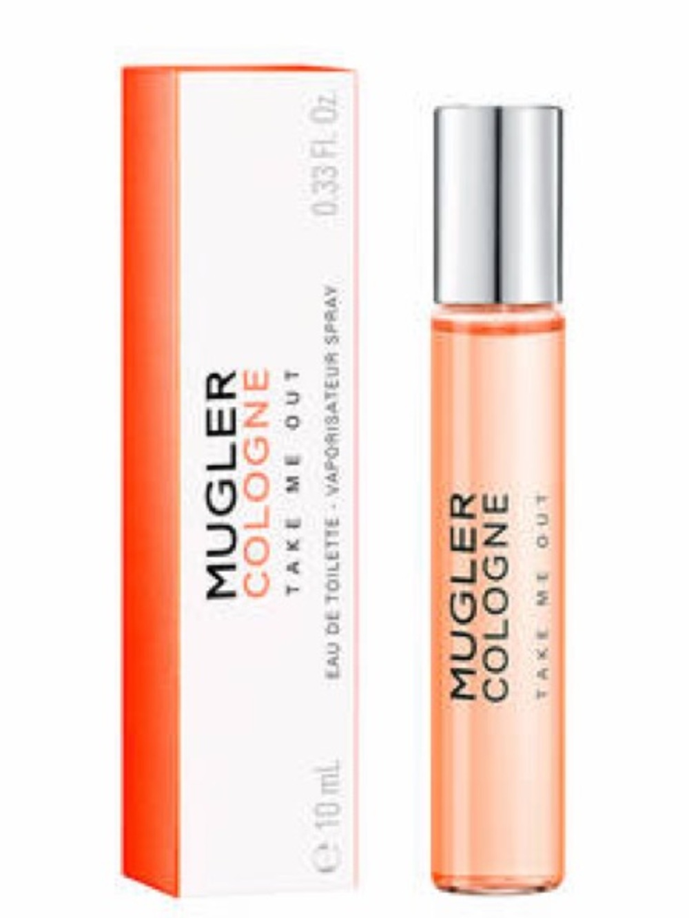 Mugler Take Me Out Roll-On Cologne — Peach Coral Tone